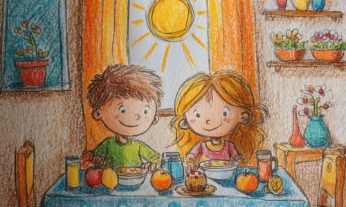 gesunde kinderernaehrung zeichnung fruehstueck gesunde kinderernaehrung zeichnung fruehstueck